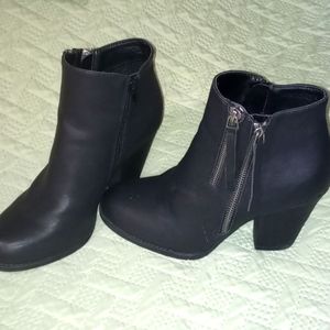 Black ankle boots